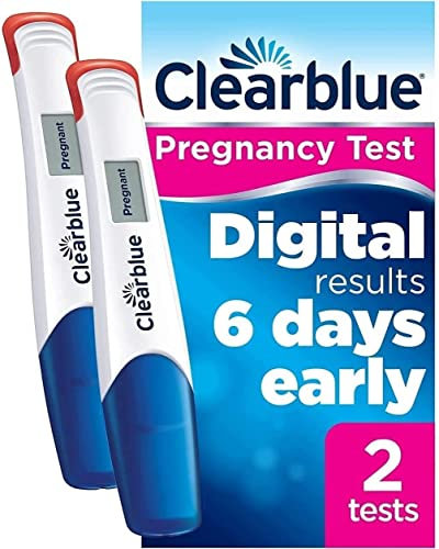 Clearblue Early Detection Pregnancy Test – Digital Ultra Early (10 mIU/ml), No Test Can Tell You Sooner – 2 Digital Tests, Packaging May Vary