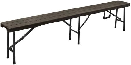 TERRE JARDIN Banc pliable imitation bois