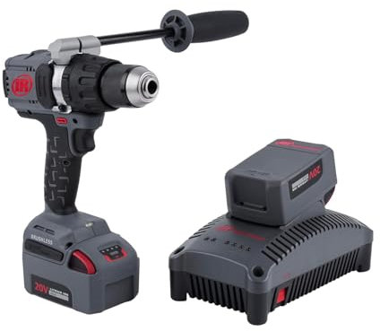 Ingersoll Rand D5241-K22-EU IQV20 Hammer Drill – 120 Nm Drehmoment Kabellose Schlagbohrmaschine, Hochleistungs-Bohrmaschine mit 13mm Metallfutter