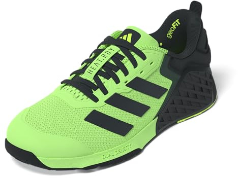 adidas Unisex-Adult Dropset 3 Trainer, Lime Burst/Carbon/Lucid Lemon, 18 Wide Women/17 Wide Men
