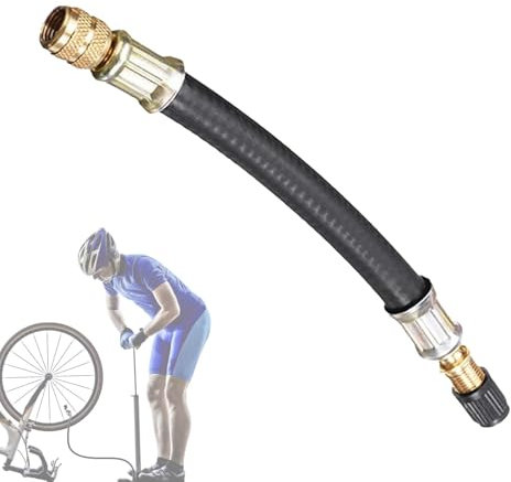 Rallonges de tige de valve, rallonge de valve de pneu | Rallonge d'extension de valve de pneu flexible, étanche - Extension de valve d'air, adaptateur en laiton massif pour un gonflage facile des pneu