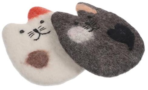 HAMPPLIES 2pezzi Sottobicchiere Forma in Lana Resistenti Al Calore Cuscinetti Per Tazze d Decorazioni Per Tavola