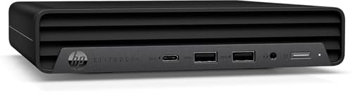 HP Mini PC Computer Desktop EliteDesk 800 G6, Processore Core i5-10500T, Memoria Ram 16GB, Disco SSD 512GB, Win 11 Pro (Ricondizionato)