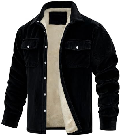 Veste Polaire Homme Chemise Bucheron Polaire Homme Manches Longues Chemise en Flanelle Veste Hiver Chaude Bouton Surchemise à Carreaux