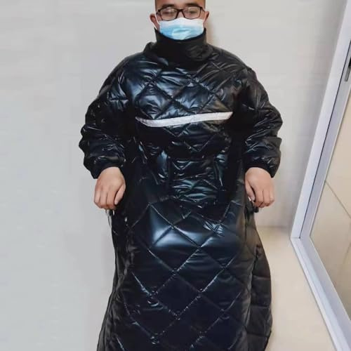 Waterproof Windproof Wheelchair Blanket, Full Body Warm Wearable Cover with Sleeves for Winter Protection, Cosy Rain Coat Poncho for Wheelchair Users