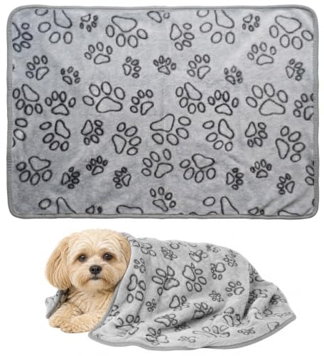 Zirax Waterproof Dog Blanket, Reversible Sherpa Fleece Pet Blanket for Small Medium Large Dogs and Cats, Machine Washable Puppy Bed Couch Cover, Soft Fluffy Animal Throw for Sofa and Car