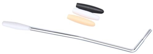 Veemoon Barre de Trémolo Simple à Utiliser pour Guitare Électrique 5mm en Métal Argenté avec 3 Capuchons, Système Tremolo pour Guitaristes Passionnés