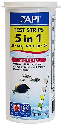 API 5-in-1 Teststreifen für Süß- und Salzwasser-Aquarien, 100 Stück