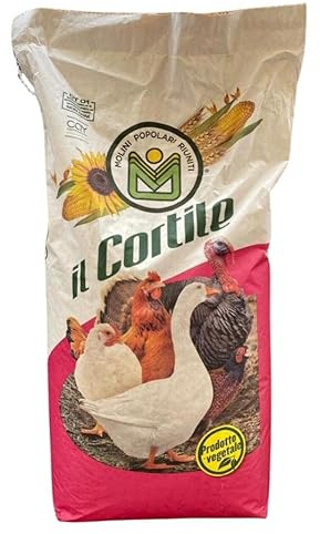 Molini Popolari Riuniti BECCO TUTTO, NO OGM, Mangime più Granaglie per Galline, Polli, Tacchini, Oche e volatili da cortile. 25 Kg