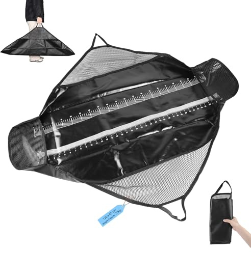 SUPAWAY Tappetino da Sgancio con Metro 120x 65cm Tappetino da Pesca Pieghevole PVC Borsa Impermeabile per Pesare,Pesci Tappetino Atterraggio con Maniglie per Persici Grossi,Carpe,Pesci Gatto,Predatori