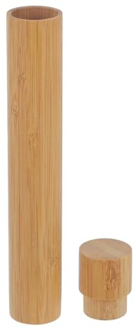 JOINPAYA Tube à Dessin en Bambou Réutilisable Petit Tube de Rangement pour Affiches et Documents Posters et Plans pour Étudiants et Professionnels Écologique Robuste pour Bureau et