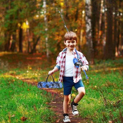 RASTKY Caña de Pescar para Niños, Cómoda Caña de Pescar con Carrete, Kit Combinado, de para Adolescentes y Niñas, de Telescópica Portátil y Carrete para Niños, de con de Pesca para Senderismo