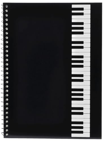 BORFUE Blank Sheet Music Notebook Piano Keyboard Spiral Notebook Music Themed Stationery Diary Party Gift for Student School Office Stationery Supplies