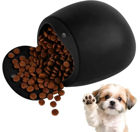 Galletas de entrenamiento para perros: el almacenamiento de alimentos de silicona para perros | al aire libre para viajes y en casa - Adecuado para paseos, al aire libre, hogar, viajes