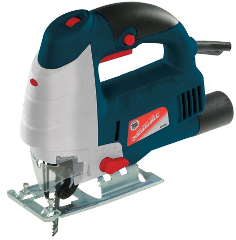 Silverline 815969 Seghetto Alternativo con Laser, 80 mm, 710 W