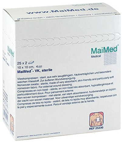 VLIESKOMPRESSEN steril 10x10 cm 25X2 St