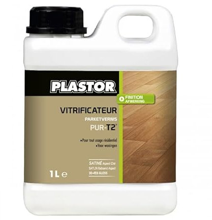 PLASTOR - Plastor Vitrificateur polycarbonate Pur -T2- Satiné - Aspect Ciré - Conditionnement 1L