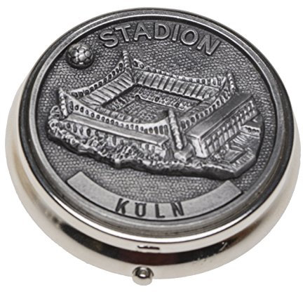 Schnabel-Schmuck Köln Taschenaschenbecher Zinnauflage Fußballstadion, Mittel
