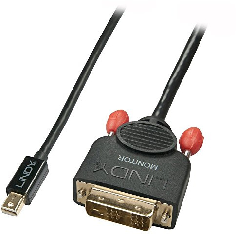Lindy Mini DisplayPort till DVI-D-kabel 1 m svart – kabel – digital/display/video, 41951