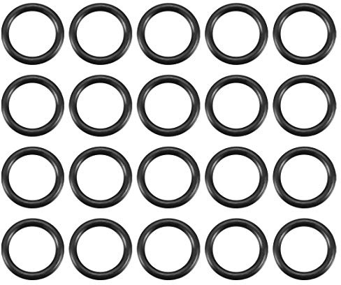 sourcing map 20 st O-ring 9,25 mm innerdiameter 1,78 mm bredd svart nitril-butadiengummi NBR