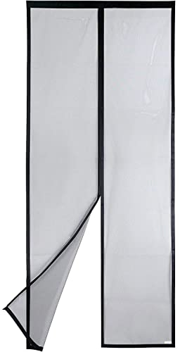 Apalus VP Fliegengitter Tür, Magnet Insektenschutz Balkontür 70x210 cm, 2 x Langlebiger als der Apalus Klassiker, Katzenkrallen Sicher, Stärkere Magneten, 3.8 cm Breites Klettband, Nicht Kürzbar