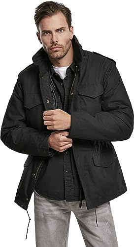 Brandit Individual Wear Men's M65 Classic Field Jacket, Black, 3X-Large