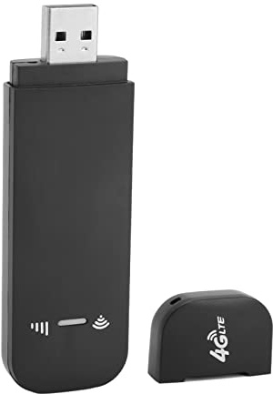 Dongle de Módem USB 4G LTE de 150 Mbps, Módem WiFi Portátil, Dispositivos Móviles de Internet con Ranura para Tarjeta SIM para Windows 2000 XP Vista Win7 Win8 Win10, para OS X, (Negro)