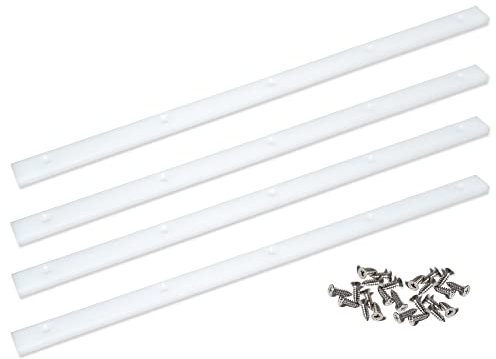 Crosscut Sled for Table Saw UHMW Plastic 3/4 X 3/8 X 17 with Predrilled Holes and Screws Ideal for U Tracks Woodworking, Miter Slots, Router Table and Bandsaws(4 Bars)