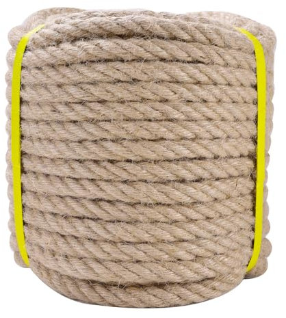 LZ.MZXU Jute Rope 10M/15M/20M String Garden Twine for Outdoor Use, Decorating，DIY Arts Bundling Crafts