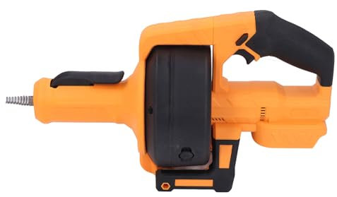 Tarière de Vidange électrique sans Fil, Outil D'épilation électrique, élimine en Douceur les Bouchons pour les égouts et la Salle de Bains, Tuyau de 3/4 à 2 Pouces (YELLOW)