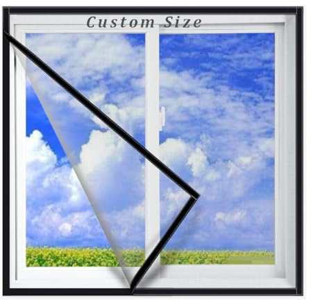 Mosquitera autoadhesiva para ventana, protección contra mosquitos, redes de seguridad universales para ventanas abatibles, deslizantes, sin taladrar