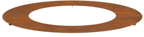 vidaXL adapté pour Anneau d'arbre Plat Marron Ø50 / 80 cm, Jardin, terrasse, Pot en métal Moderne, Affichage surélevé, Design Minimaliste, décor extérieur, Accent de Base d'arbre, Pratique