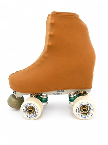 Genérico CRLSPORT Cubre patín para niña y Mujer, Funda PatinSkate, Professional Skating, Patinaje Hielo,artístico o en línea. 180 Densidad. Talla Universal Adulto y niños. Color Marron Carne