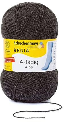 Regia Uni - 4fach, 0522 anthrazit meliert