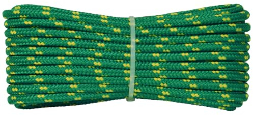 006006244 Treccia Surf Verde, 6 mm - 30 mt, Corda intrecciata multiuso resistente ai raggi U.V. e all'abrasione, per attività all'aperto, giardino, mare, guinzagli e fai da te, rottura 350 kg