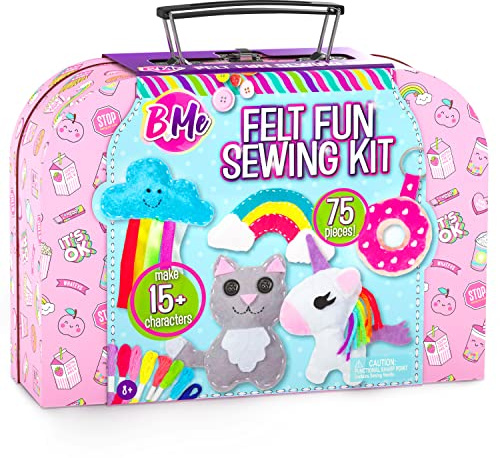 Creative Kids Felt Sewing Kit - Craft 15+ Characters - Fun DIY Kit for Kids 8+ - Creative Sewing Craft Set