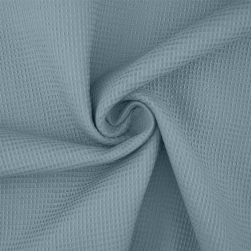Waffelpique Stoff Mini, kleine 2mm x 3mm Waffeln, jeansblau (Länge am Stück: ab 50cm / Breite: 150cm)