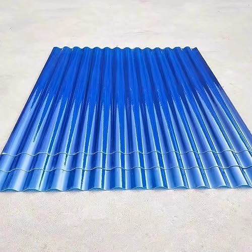 Plaque De Toiture Transparente, Plaque De Sécurité PC Transparente Panneaux Légers FRP Panneaux En Résine De Fibre De Verre Panneaux Ondulés De Collecte De La Lumière Toits Pare-soleil ( Size : 0.9mx1