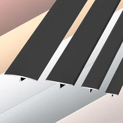 Profilo Di Transizione Strisce Di Transizione In Alluminio Larghezza 15 20 33 40mm, Nero Bianco Coprisoglia Striscia Di Copertura Dello Spazio Di Soglia, Listello Di Transizione Per Pavimento 15MM
