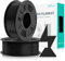 SUNLU PLA Filament Schnell Drucken 1.75mm, 3D Drucker PLA Filament mit Hoher Fließfähigkeit, Entwickelt für schnelles 3D Drucken, Rapid HS-PLA, Maßgenauigkeit +/- 0.02mm, 2KG Schwarz+schwarz
