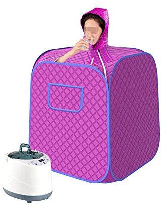 Infrared Home Spa Sauna Portable Steam At Home Sauna Romms Upgrade 2L Steamer Lightweight Tent One Person Full Body Spa For Weight Loss Detox Therapy Body Fitness Machine