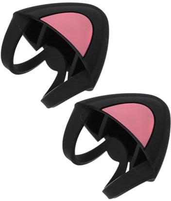 Angoily Cat Ear Headphone Adornments Silicone Attachments for Headset Decorations Compatible Black Headphones, Suitable for Travel and Daily Use
