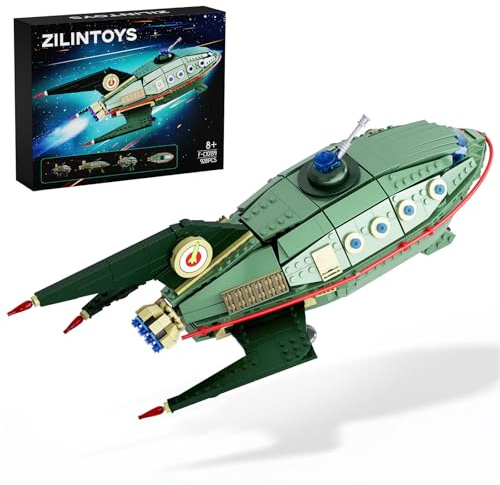 ZIQILIGHTING Set Construction Vaisseau Spatial - Jouet Navire du Futur, Kit Créatif de Collection pour Fans d'Animation 8+ Ans (928 Pièces)