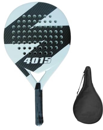 Beachs Raquette de tennis | Raquette de tennis de surface en fibre de carbone | Raquette de tennis en fibre de carbone avec noyau en mousse à mémoire de forme EVA pour homme et femme