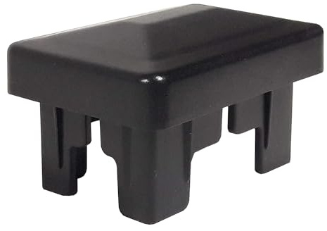 DOJA Barcelona Tapas para Postes Interiores Rectangulares - Pack 10-40x60mm - Resistente - Tapa Rectangular con Instalación Fácil Ideales para Vallas Interiores y Cercas | para Postes Interiores