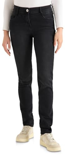 Cecil 3817424 Jean Coupe ajustée, Noir délavé, 32W / 32L Femmes