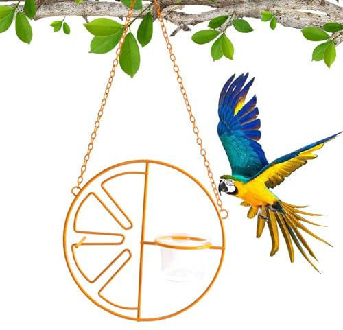 s para Aves Silvestres | con Alimentación Oscilante y Almacenamiento en Copa - Pequeño para Aves, Suministros para Mascotas,para Cacatúa, Gorrión, Colibrí, Frutas, Jardín, Patio,