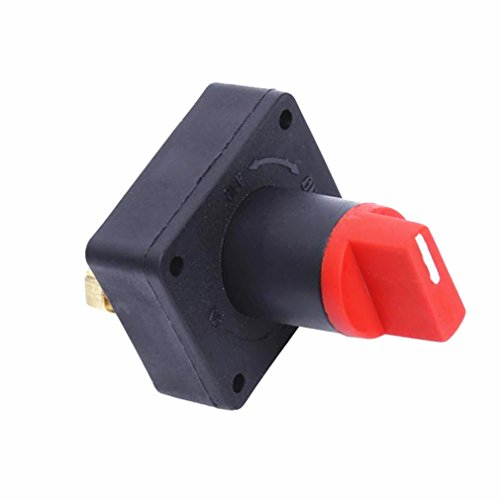 Qiorange Batterieschalter/Hauptschalter/Batterietrennschalter 100A Für KFZ PKW LKW Auto Marine Boot (Type L 1 Stück)