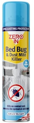 Zero in Bed Bug & Dust Mite Killer Spray 300ml (1)