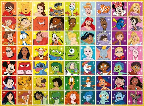 Ravensburger Kinderpuzzle 100 XXL Teile - Disney Classics - Disney Multi Character 100p
